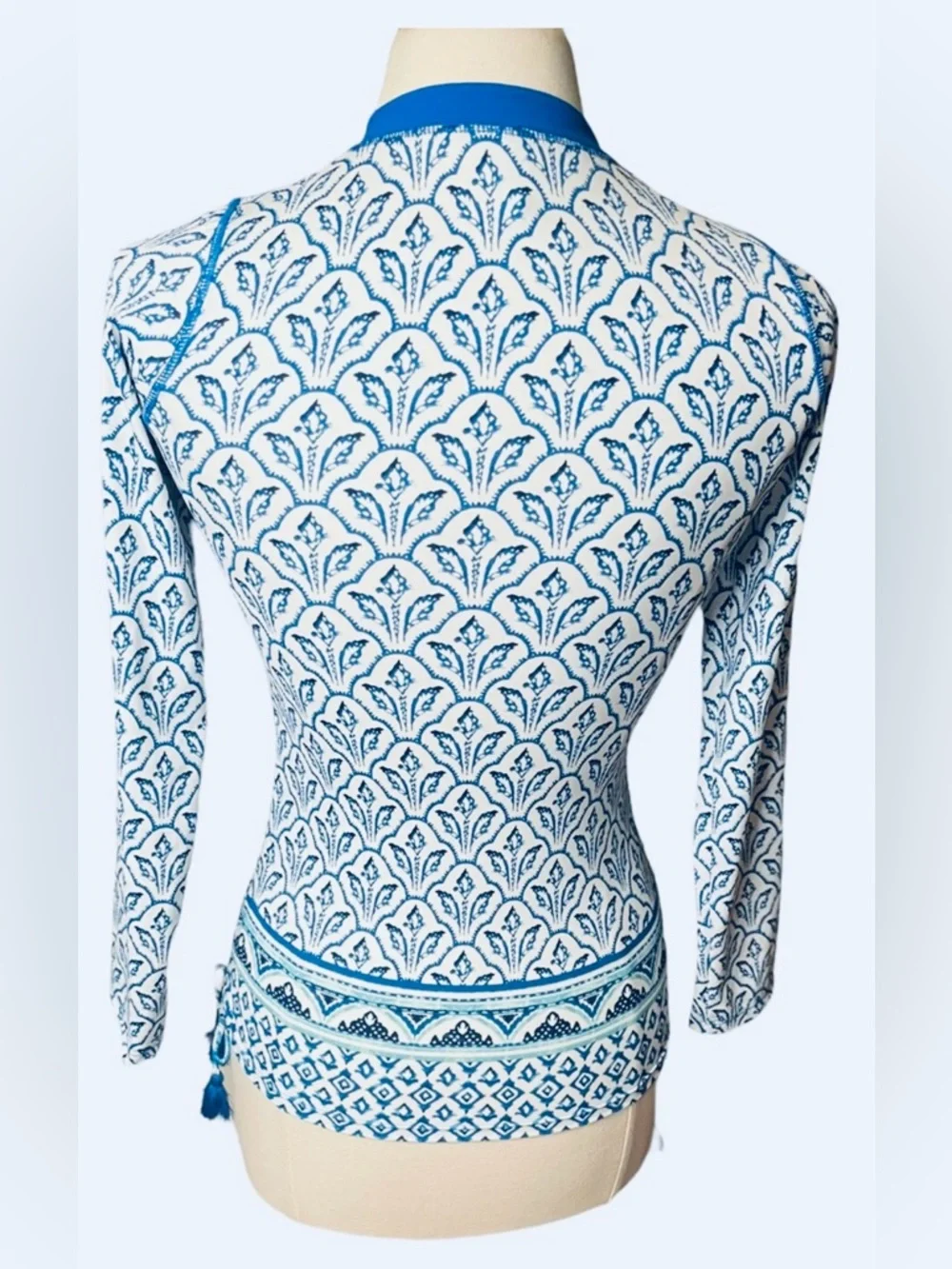 Cabana Life Long Sleeve Rashguard Swim Shirt w/ side Tassels - NWOT - Girl’s 14